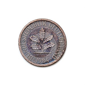 1Â pfennig denomination circulation coin of Germany FRG
